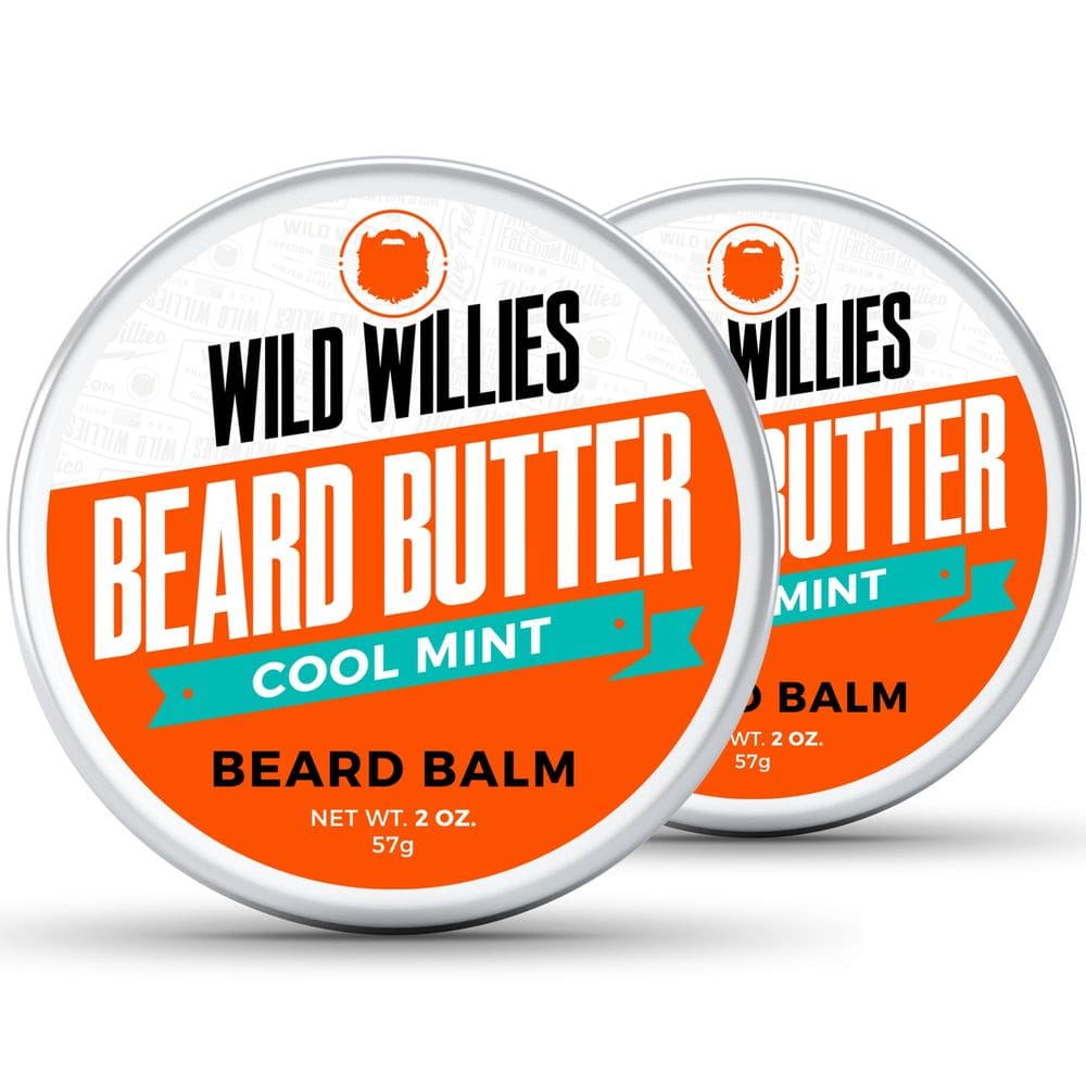 Condicionador Leave-In de bálsamo para barba Wild Willies Premium 60 ml x2