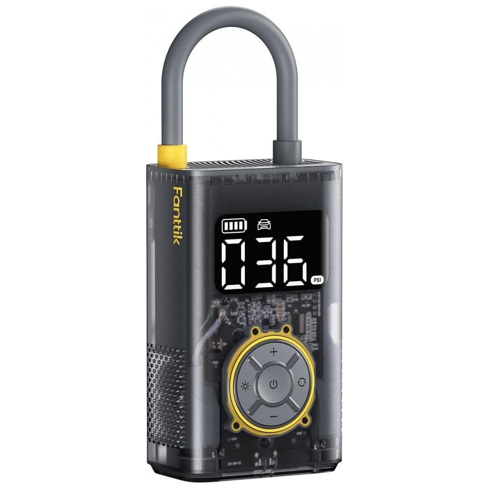 Inflador de Pneus Portátil Fanttik X9 Pro para Carros Compactos, Bomba de Bicicleta Elétrica JetInflate de 1 Minuto com Medidor de Pressão
