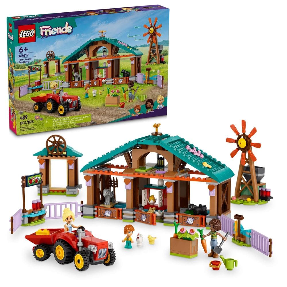 Conjunto de brinquedos para construção LEGO Friends Farm Animal Sanctuary 42617
