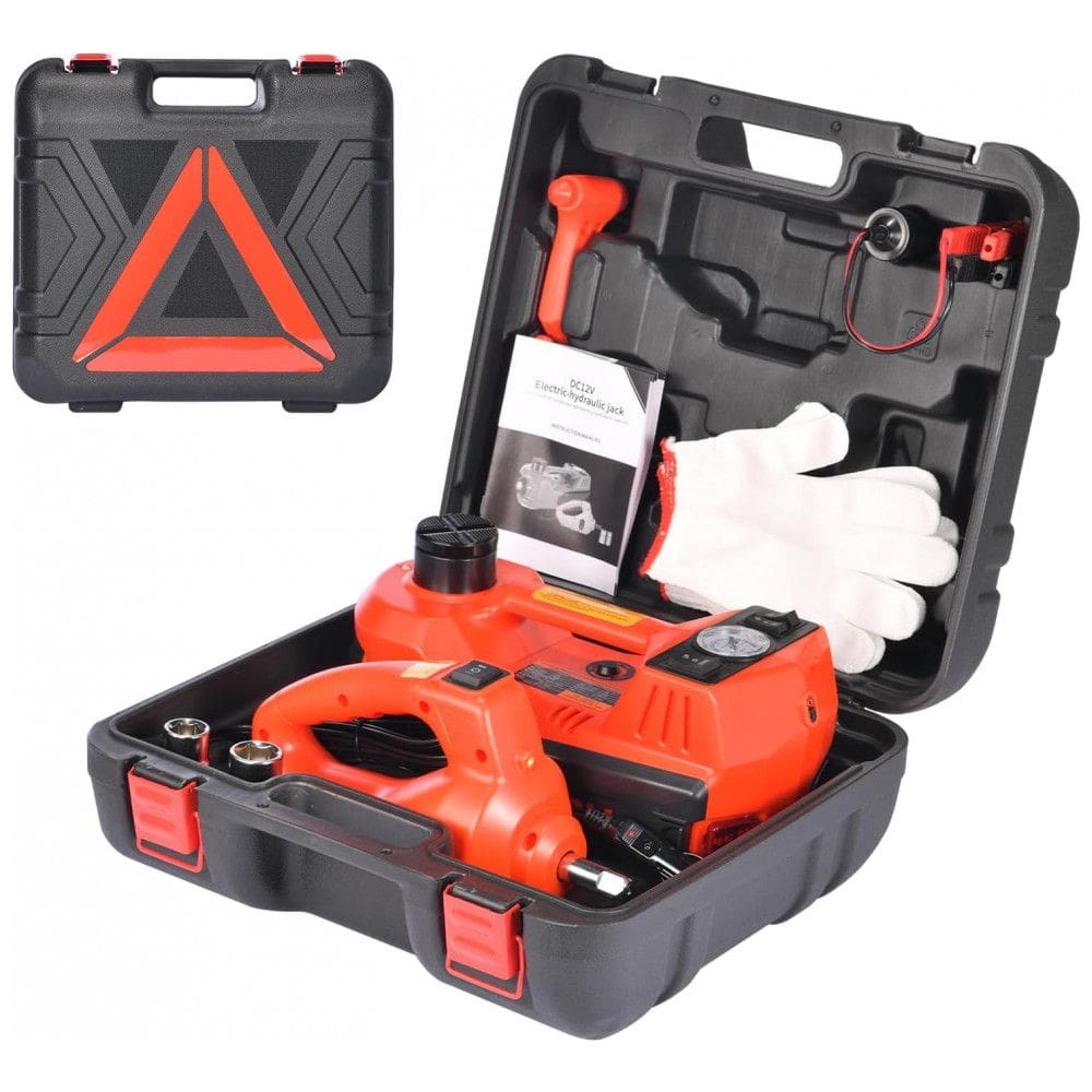Macaco Elétrico Hidráulico de 5 Toneladas, Kit Portátil com Luz LED, Compatível com Carro, SUV, Caminhão, Alcance de Elevação 1570