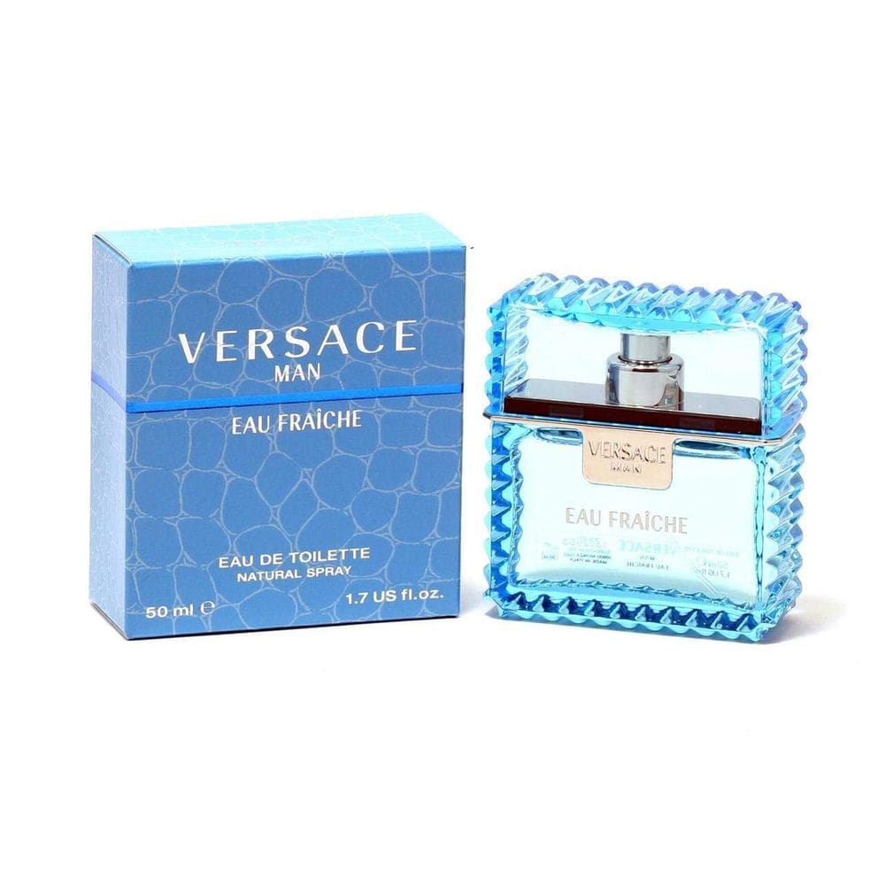 Perfume Versace Man Eau Fraiche EDT Spray 50mL para homens