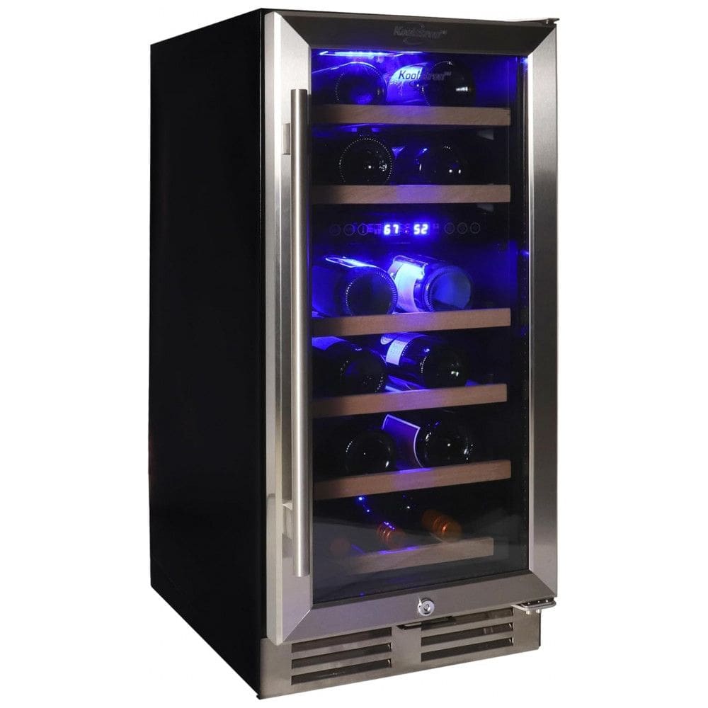 Koolatron Adega de Vinhos Embutida, Refrigerador de Vinhos 28 Garrafas, Gabinete Embutido para Champanhe, Vinho Tinto e Branco