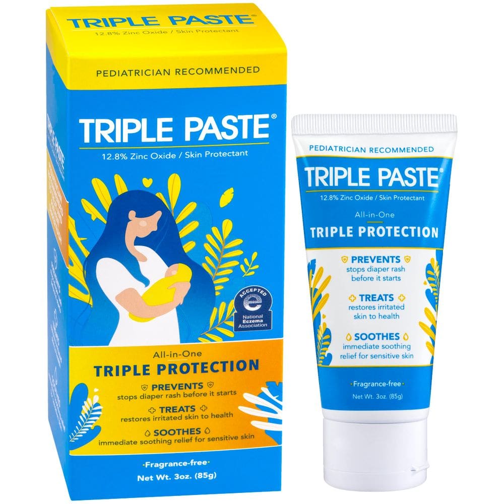 Creme para assaduras, pasta tripla, pomada de óxido de zinco de 90 ml