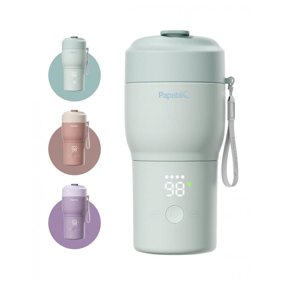 Aquecedor de Mamadeira Portátil Papablic para Viagens - Aquecimento Rápido, Esterilizador Integrado, Carregamento Rápido de 30W