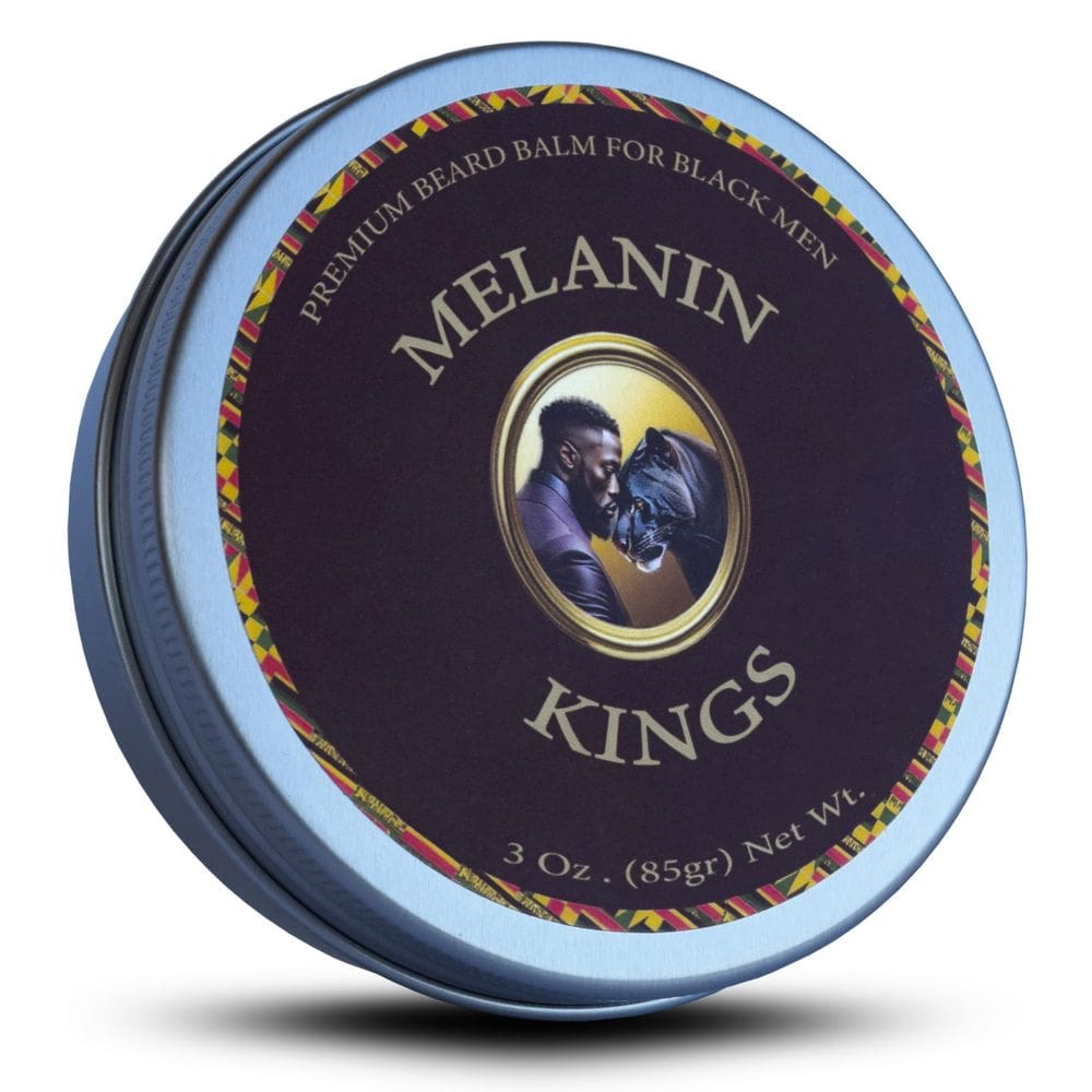 Bálsamo de barba Melanin Kings para homens negros 90 ml com African Ingred