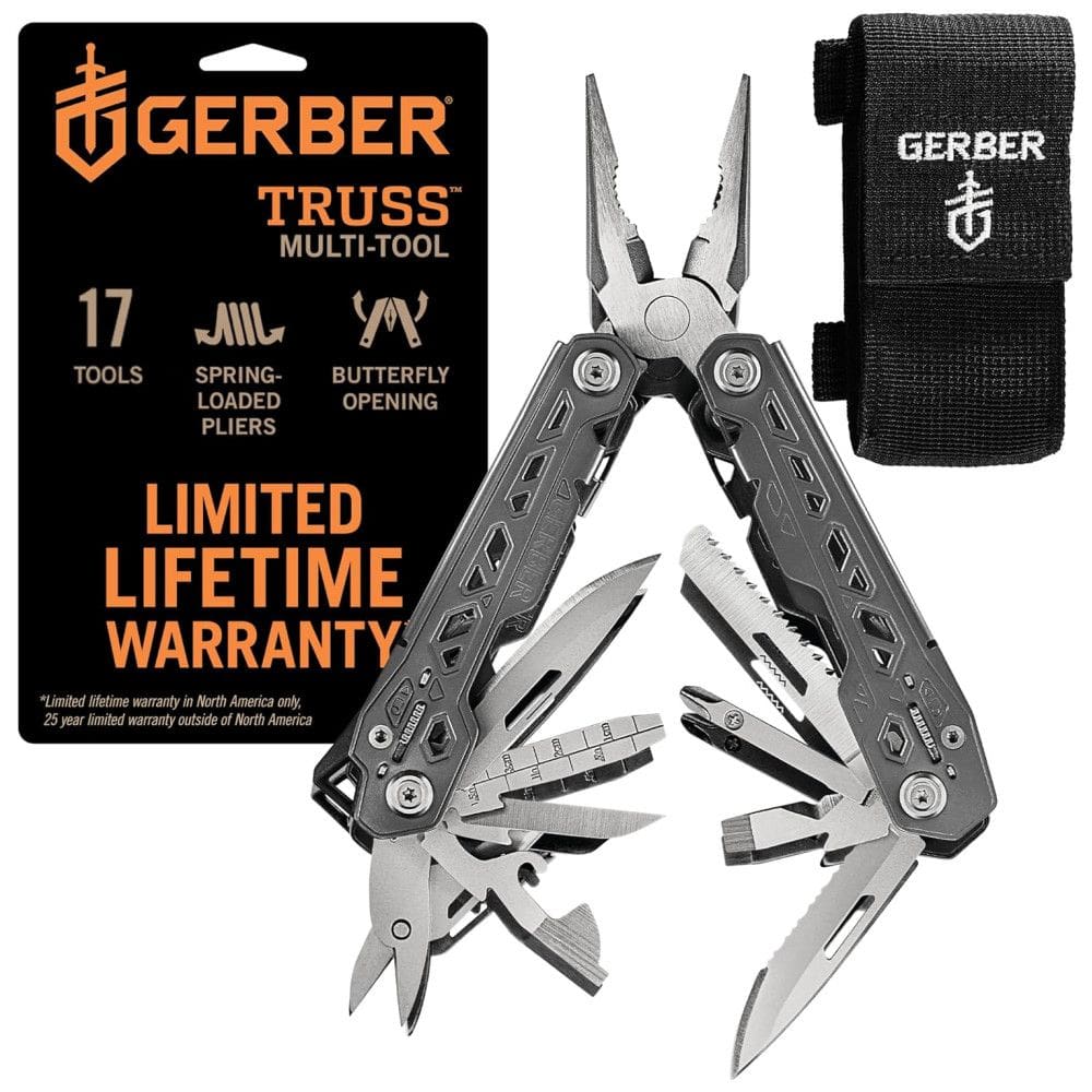 Alicate Multifuncional 17 Funções, Gerber Gear, Prata