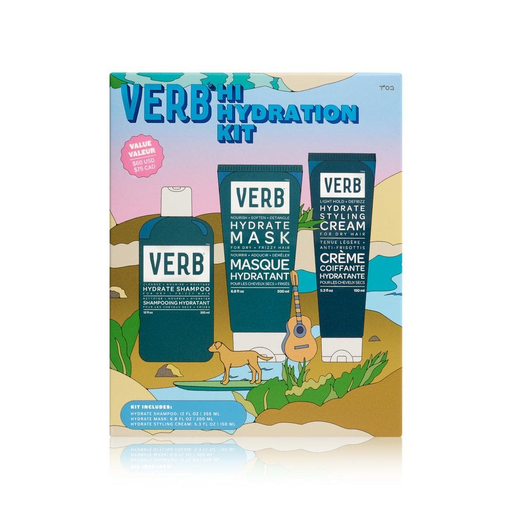 Kit de hidratação Verb Hi com fórmulas luxuosas para cabelos (3 unidades)