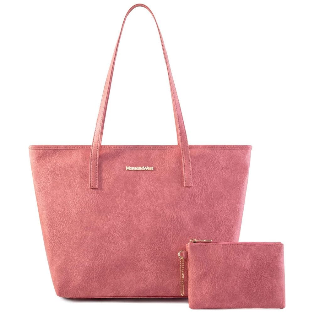 Bolsa de Ombro Feminina em Couro Sintético com Carteira, Montana, Rosa