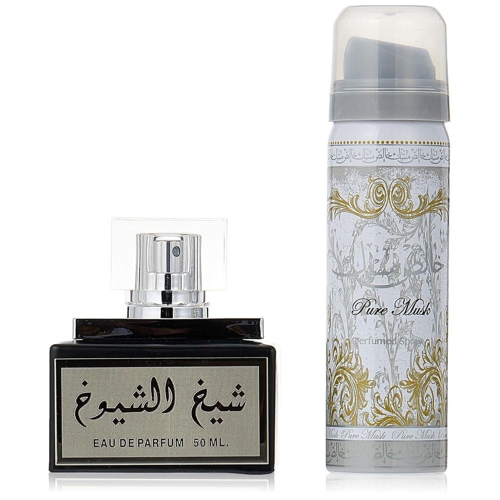Conjunto de perfumes Lattafa Perfumes Sheikh Al Shuyukh Black Unissex