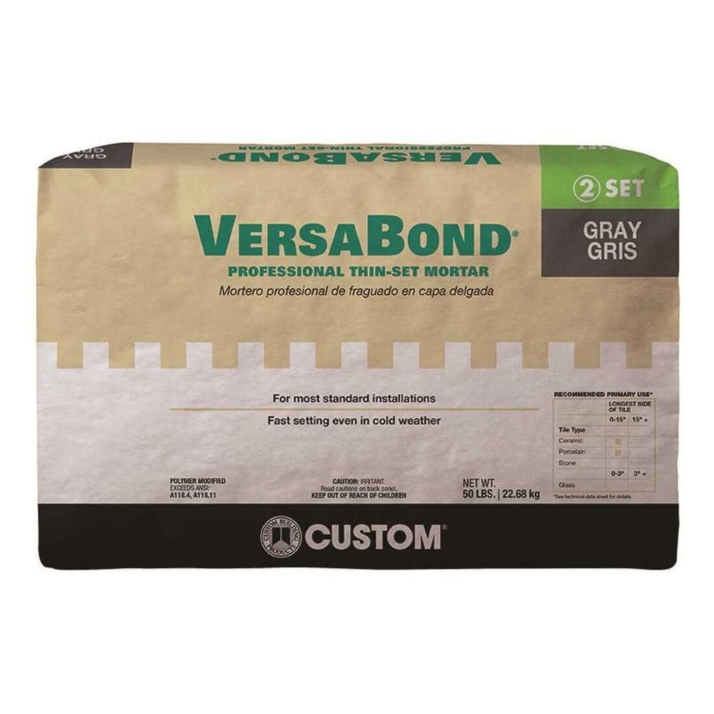 Argamassa Selante CUSTOM MTSG50 VersaBond 22,7 kg Cinza
