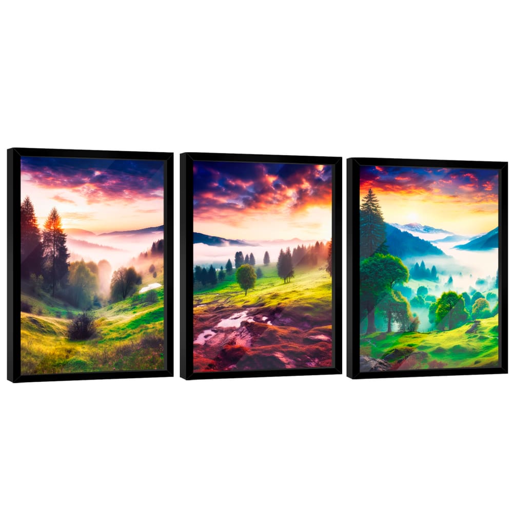 Quadro Decorativo Trio Paisagem Natural