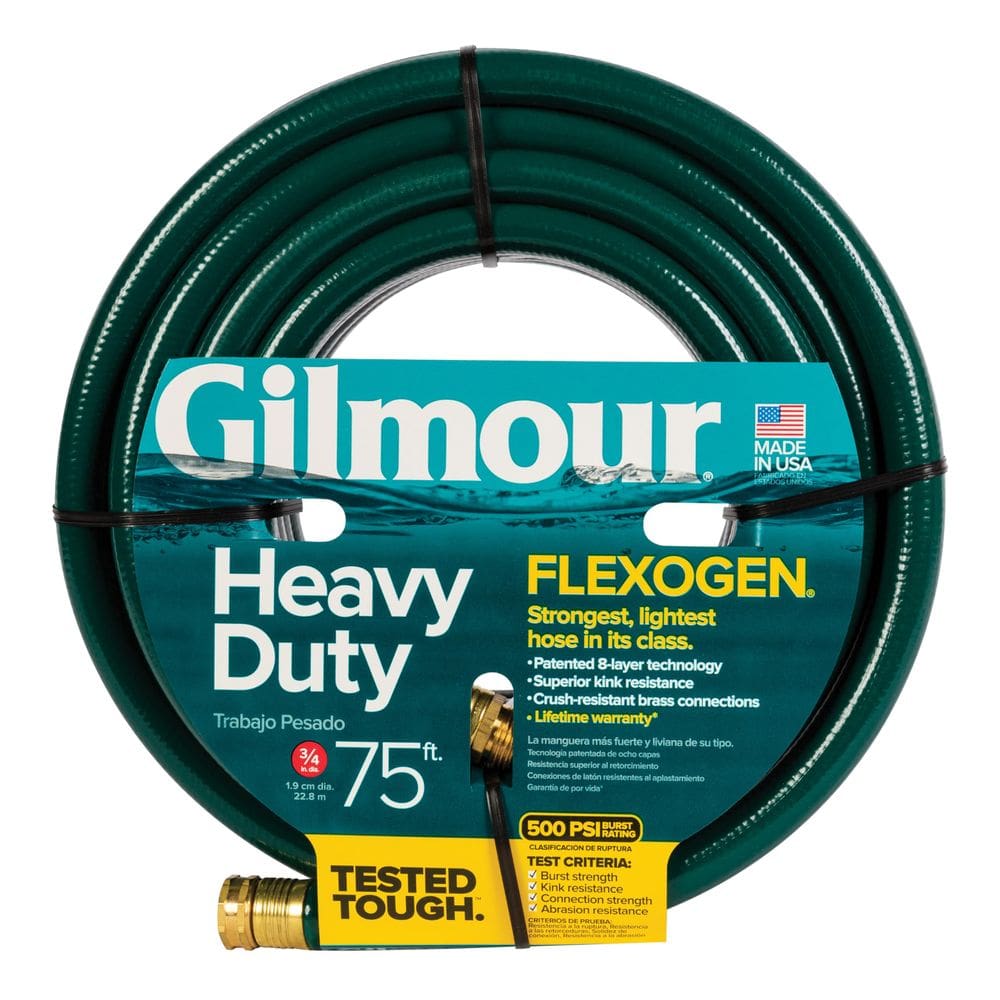 Mangueira de jardim Gilmour Flexogen 19 mm x 23 m Heavy Duty Green