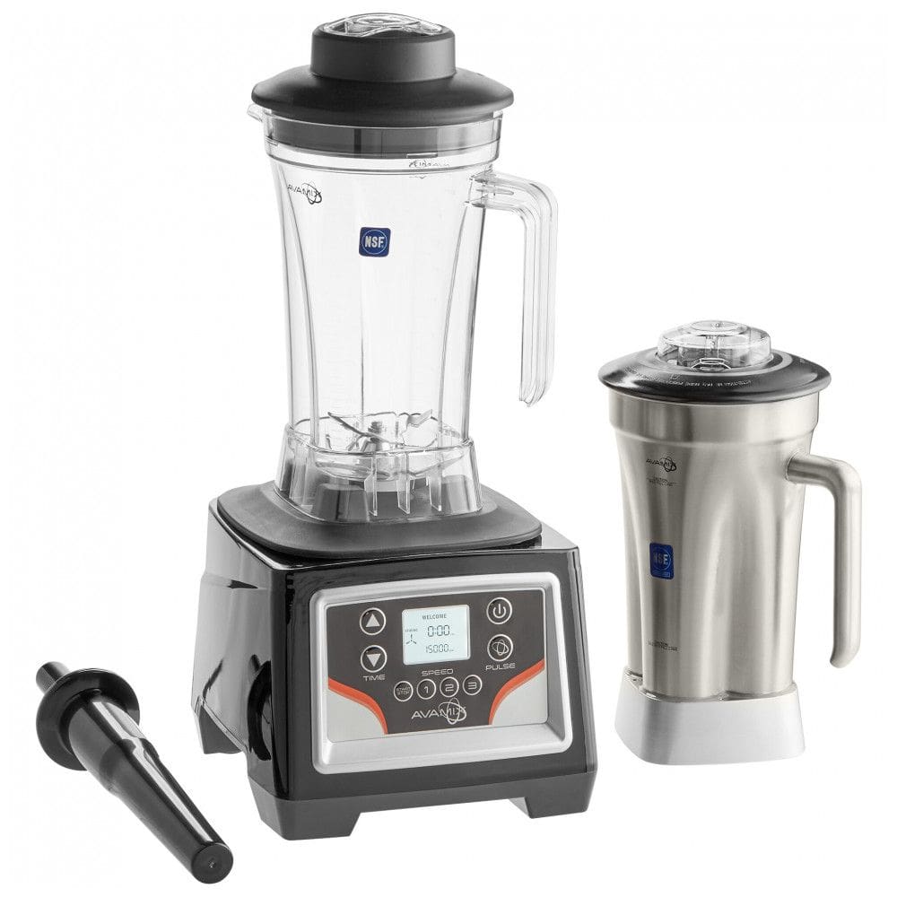 Liquidificador Industrial AvaMix BX2100ES 3,55 cv com Controle por Touchpad, Temporizador, Jarra de Aço Inoxidável de 1,89 Litros e Jarra de