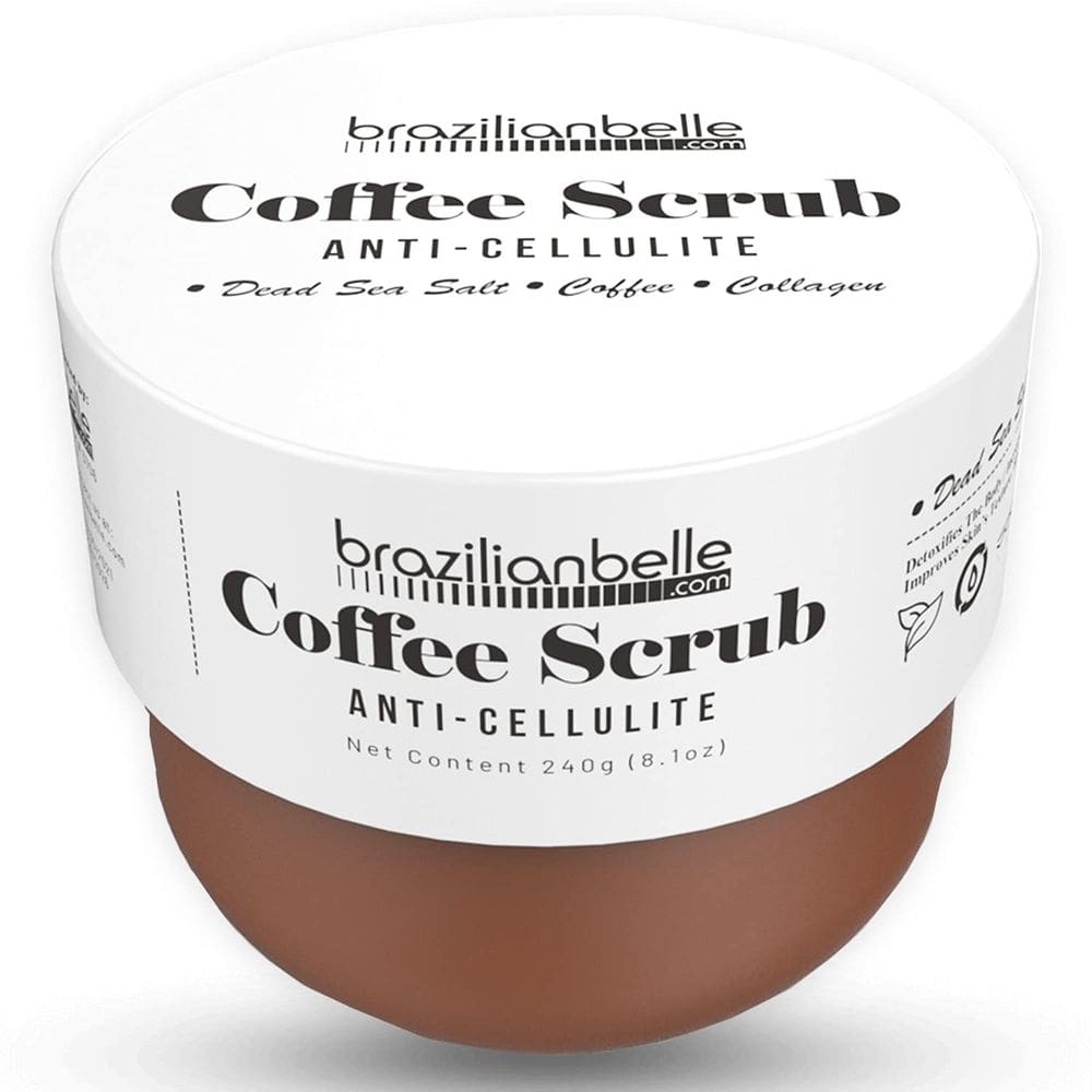 Esfoliante corporal, café de biquíni Brazilian Belle com sal do Mar Morto, 240 ml