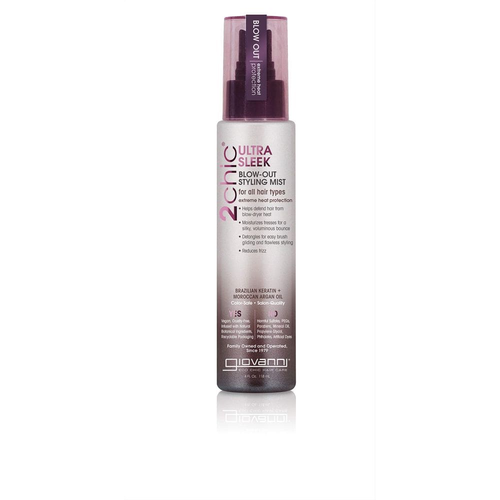 Spray de névoa modelador GIOVANNI 2chic Ultra-Sleek Blow Out 120 ml