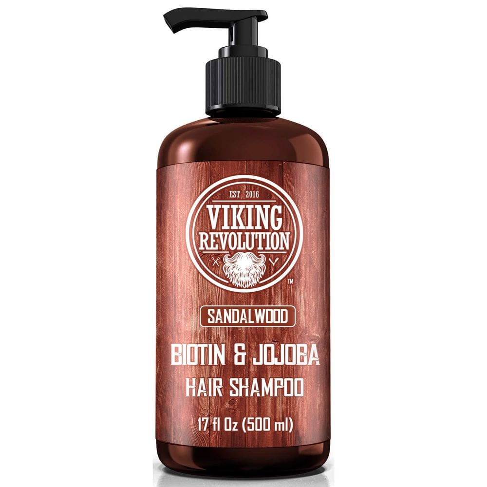 Shampoo Viking Revolution Sandalwood para homens 500mL com biotina