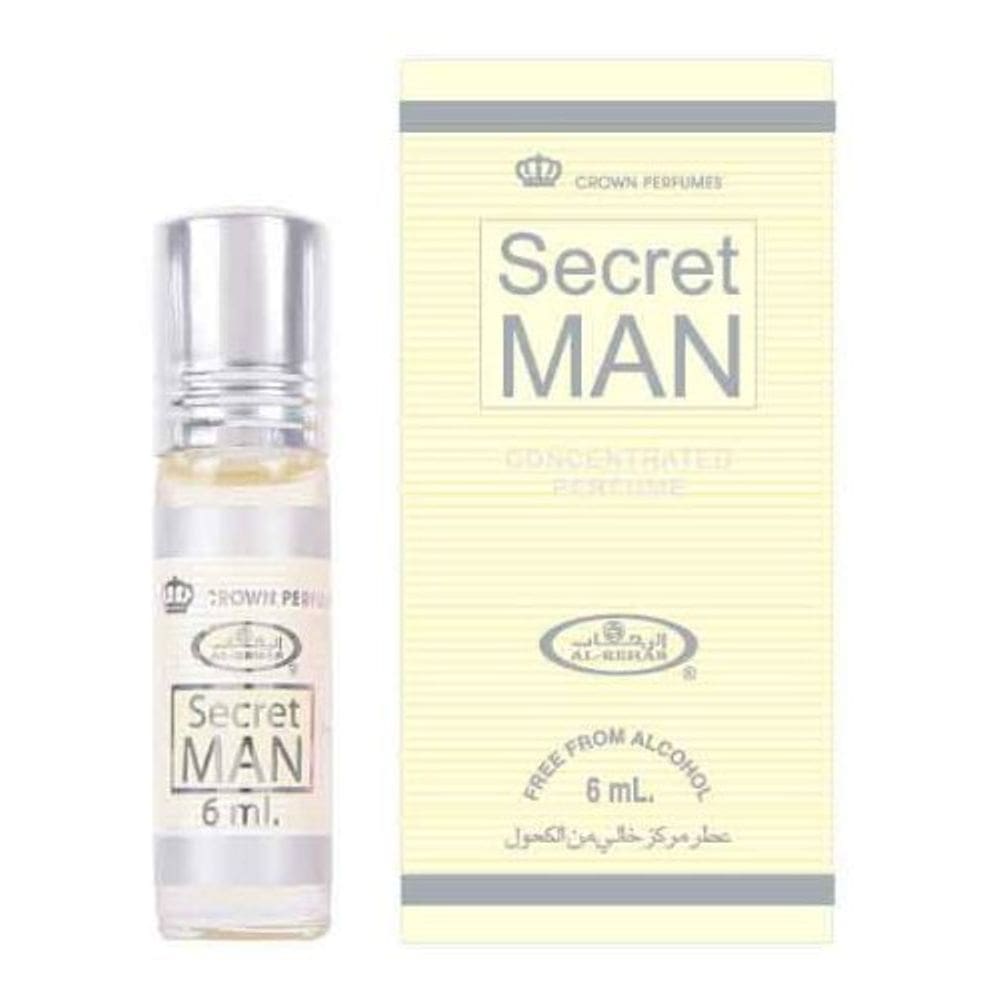 Perfume Al-Rehab Secret Man concentrado de 6 ml unissex