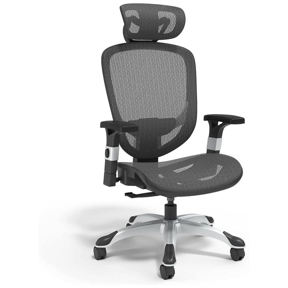 Cadeira de Escritório Giratória Ajustável com Apoio Lombar, STAPLES , Preto