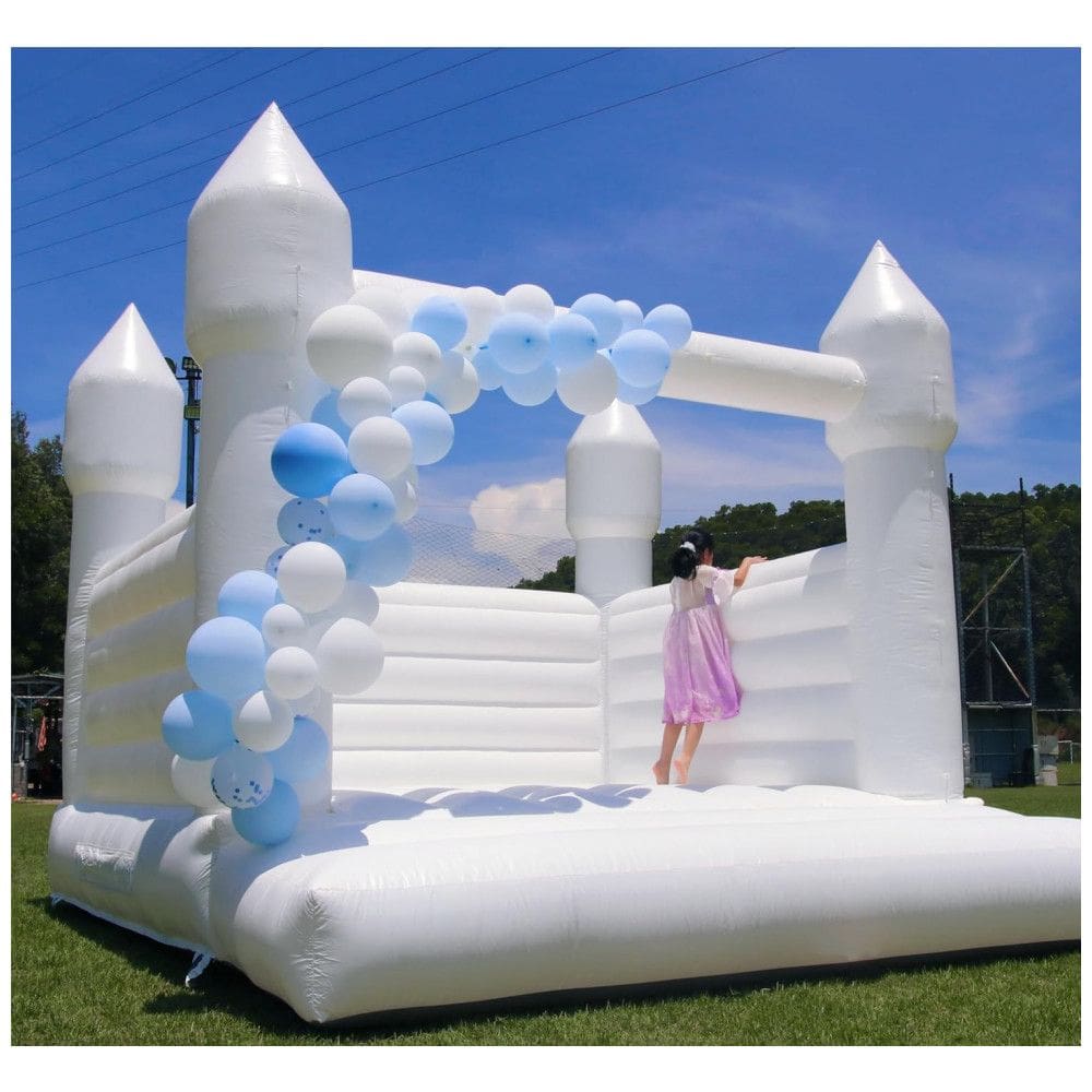 Casa de Pula-Pula Comercial Branca para Adultos, Casa de Pula-Pula Comercial de PVC de 100, Casa de Pula-Pula para Adultos com Soprador