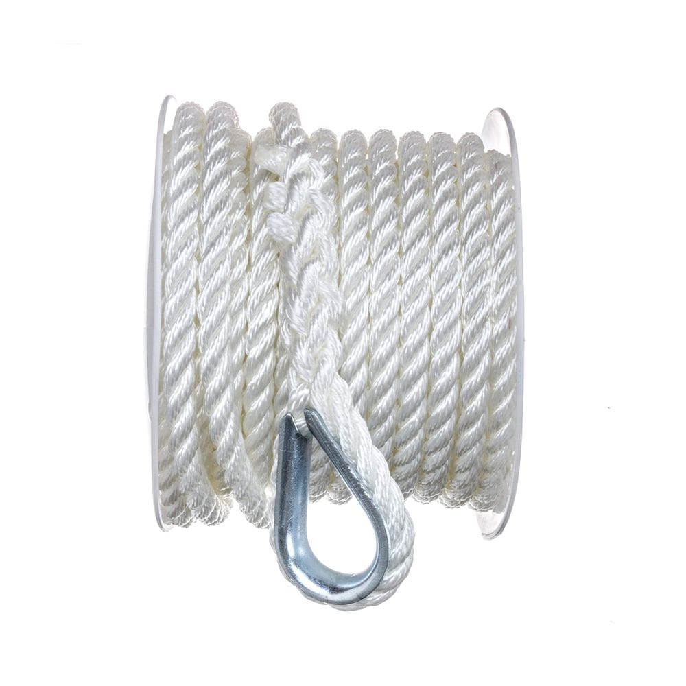 Corda Anchor Line SEACHOICE Nylon 1 cm x 15 m branca
