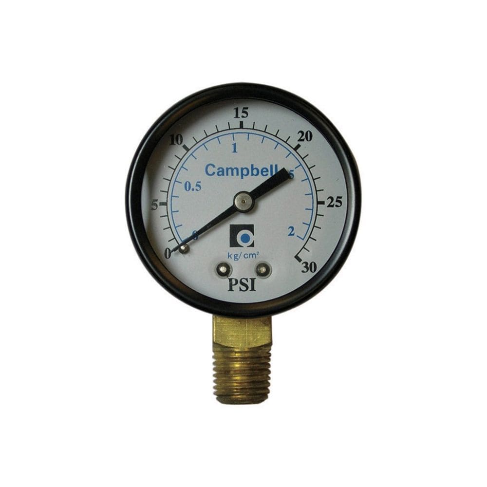 Medidor de pressão Campbell PG3-NL 0-30 PSI 5cm Face