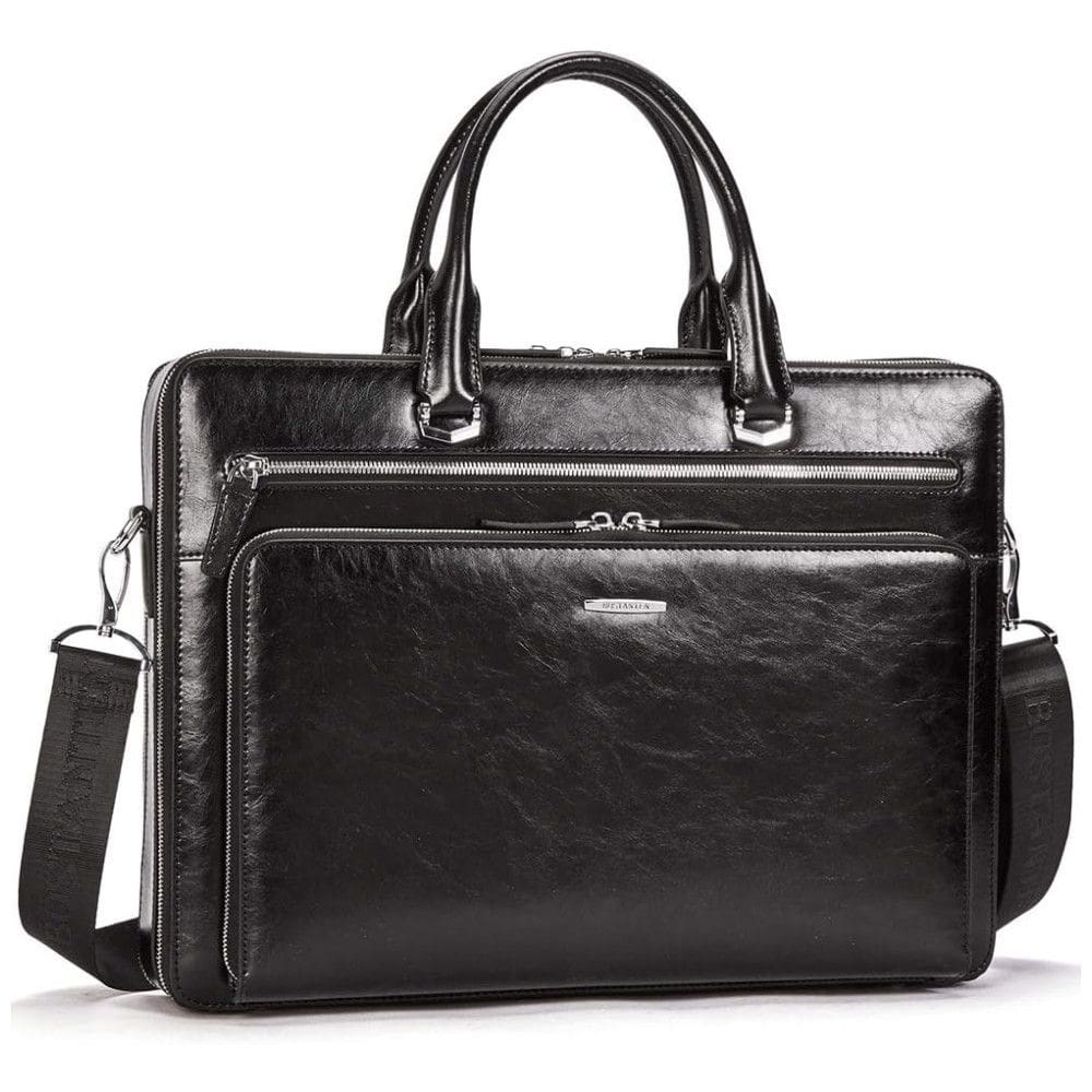 BOSTANTEN Bolsa, Pasta Vintage de Couro para Laptop Unissex