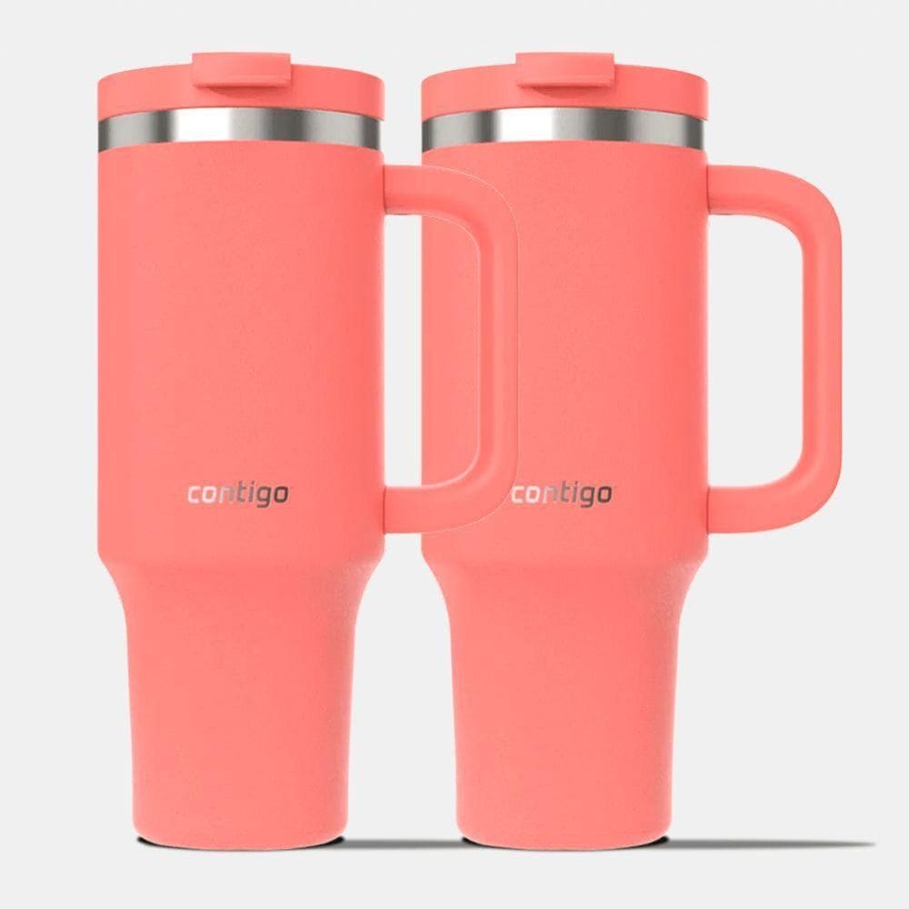 Kit Com 2 Copos Térmicos Streeterville Coral Contigo | 1,18l