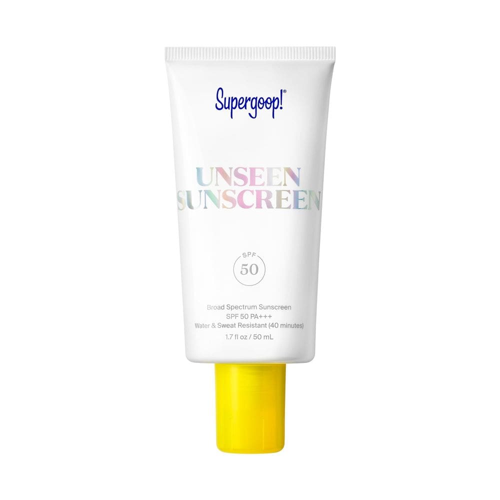 Protetor solar Supergoop! Primer de maquiagem facial Unseen SPF 50 50ml