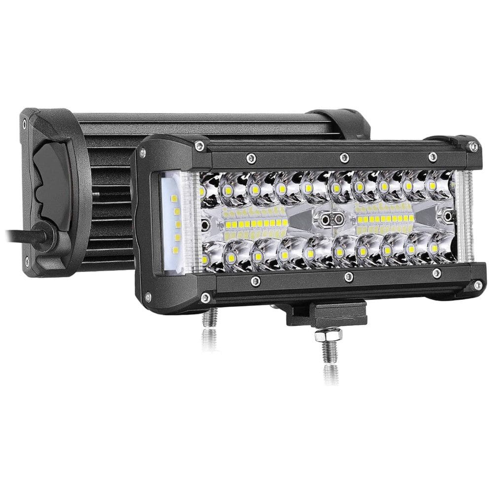 Farol de Milha LED Off Road 300W 17,8cm 2 Pçs 210 de Luz 150W 30000 Lúmens Impermeável, AUTO POWER PLUS 4350386316, Branco