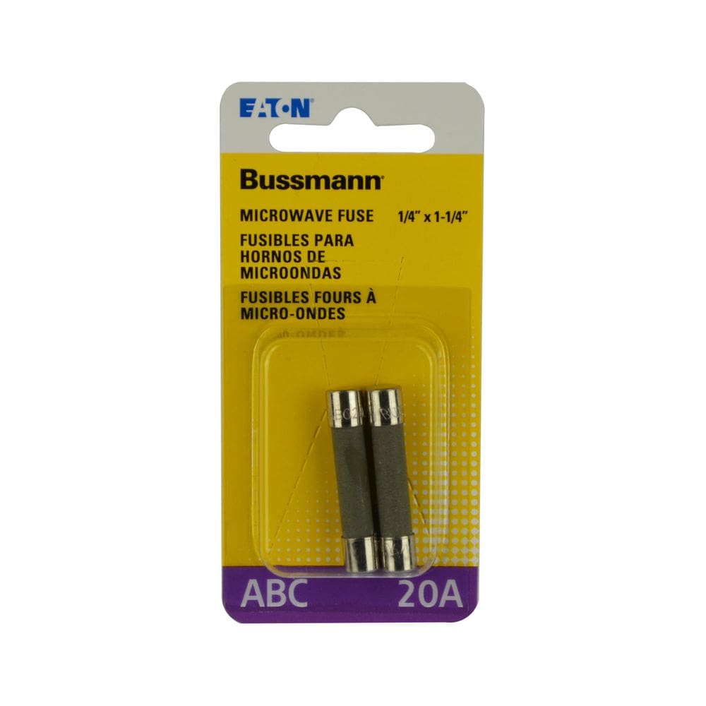 Forno micro-ondas Fuse Bussmann BP/ABC-20 20A 250V, pacote com 2 unidades