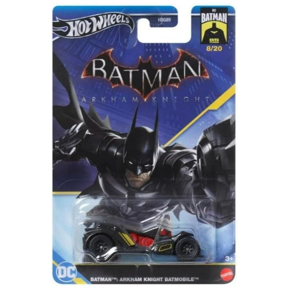Carrinhos Hot Wheels Batman 85 Anos Escala 1:64 Premium Pop Culture 2024 Mix 820 Arkham Knight