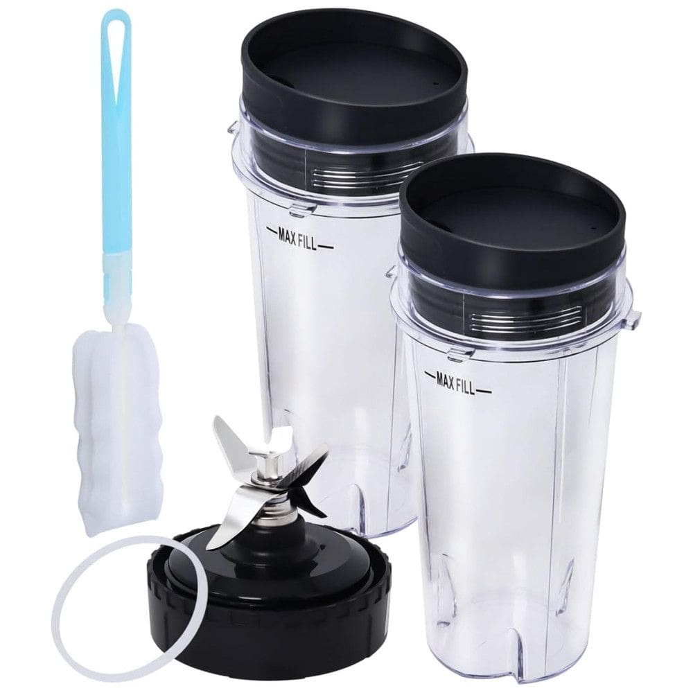 Peças Reposição para, Lâmina, Conjunto de Copos 473ml Dose Única 2 Pacotes para BL770 BL780 BL660, WADOY Nutri Ninja, Água