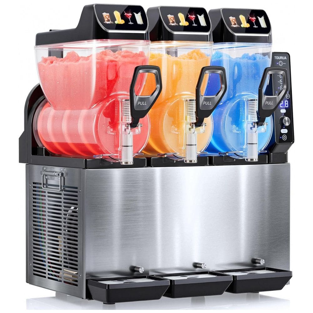 Máquina de Frozen Comercial TOURUA, para Margaritas, Daiquiris, Vinho e Frappes, Capacidade de 45 Litros