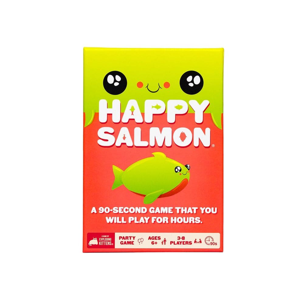 Jogo de cartas Exploding Kittens Happy Salmon para toda a família
