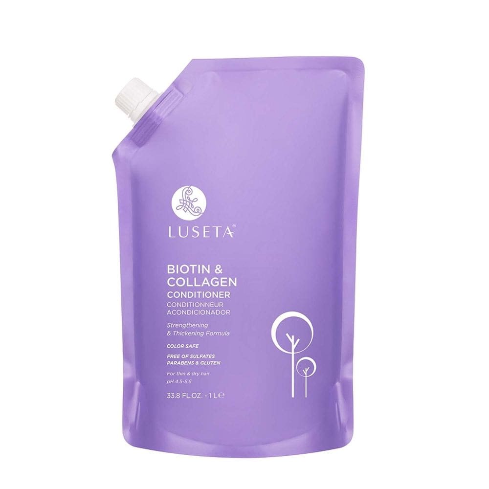 Condicionador Luseta, espessante de biotina e colágeno, 1L, sem sulfato