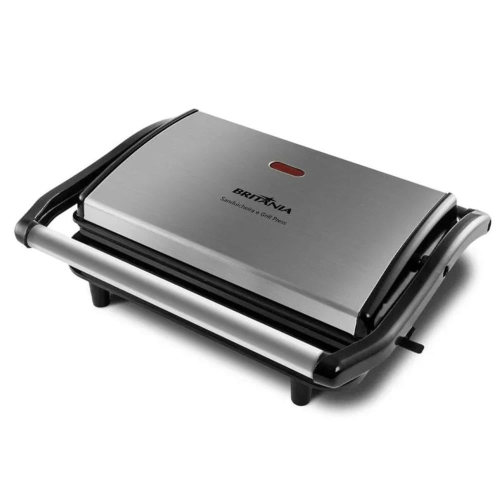 Sanduicheira e Grill Press 2 em 1 Potência 850w Antiaderente Chapa 22x14,5 Britânia