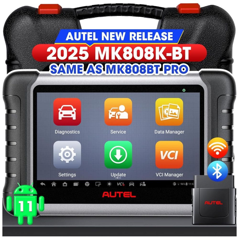 Scanner Automotivo Maxidas 80 Modelos de Carro de 1996 até 2017 Bidirecional, AUTEL DS808, Cinza escuro