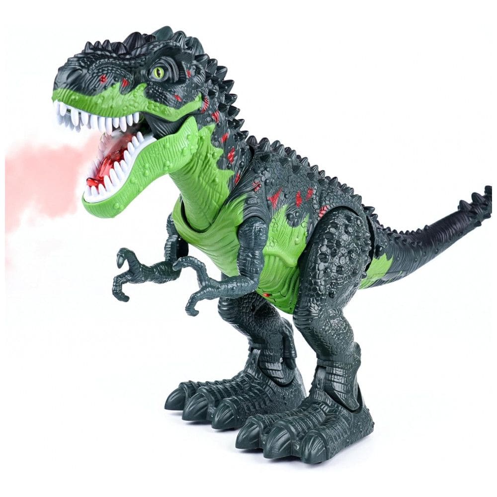 AHCo. Grande Brinquedo de Dinossauro TRex para Caminhar para Crianças Realista com Olhos 3D, Jato de Névoa, Luzes e Rugido Presente para