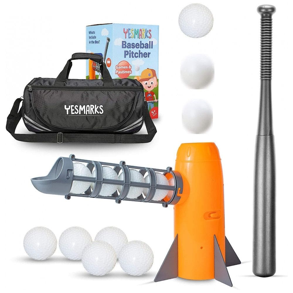 Conjunto de Golfe com Arremessador Automático para Crianças de 5 Anos ou Mais, YESMARKS, Laranja