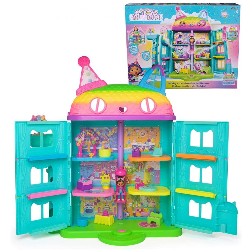 Casa de Bonecas Gabbys Dollhouse, Playset de Varanda Cakeys Fruit Smoothie, 8 peças com Figuras de Brinquedo, Acessórios de Casa de Bonecas