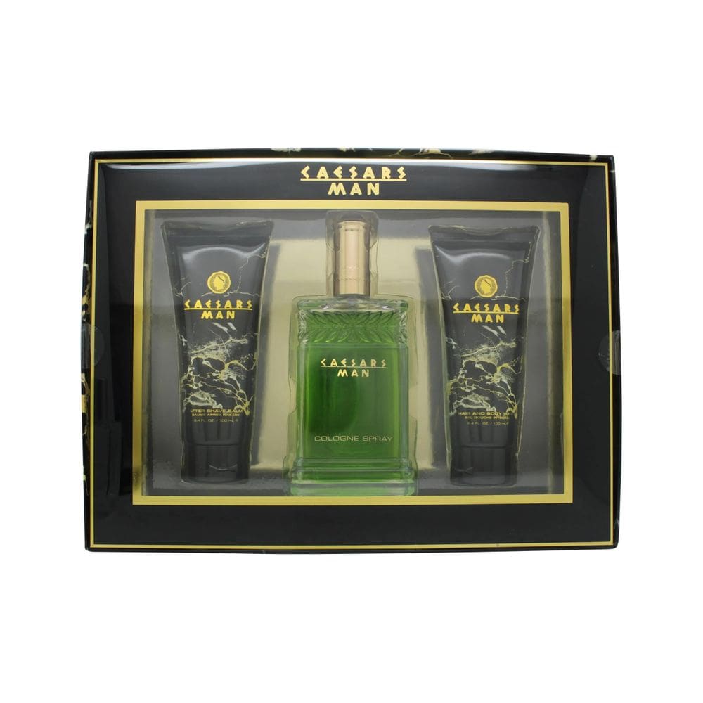 Caesars Set-Colônia Spray 4 Oz & Cabelo E Body Wash 3.3 Oz