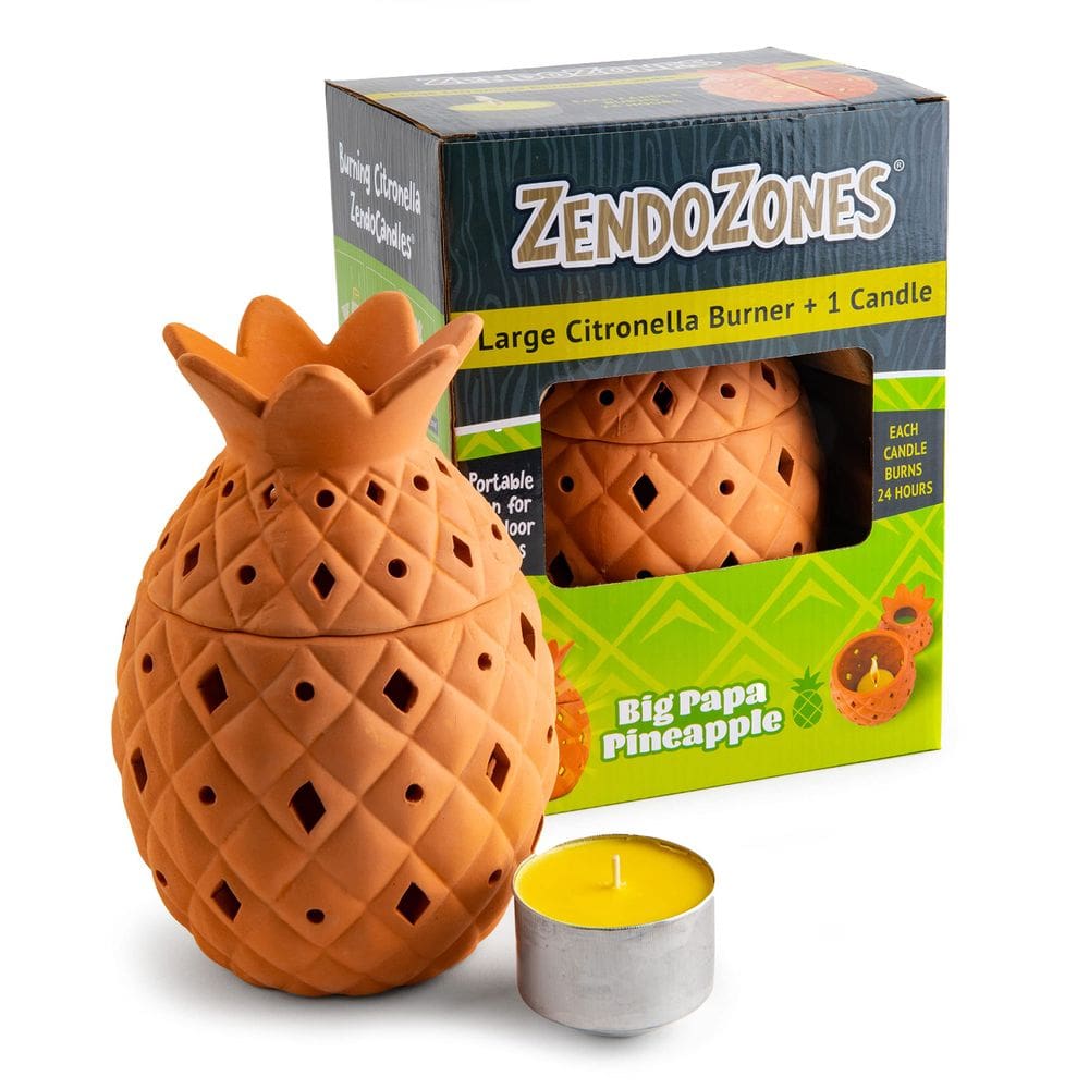 Queimador de velas ZendoZones Big Papa e abacaxi e citronela 8H