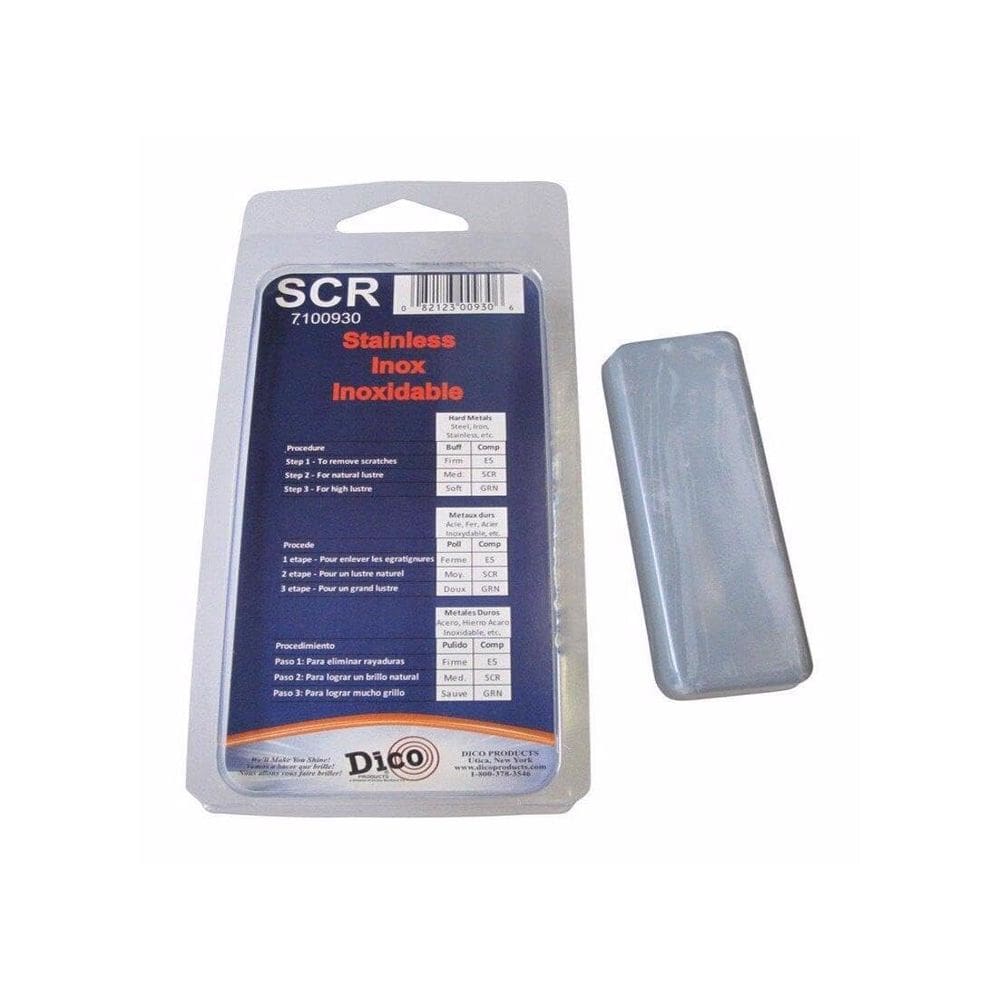 Buffing Compound Dico Scr em aço inoxidável, pacote com 1