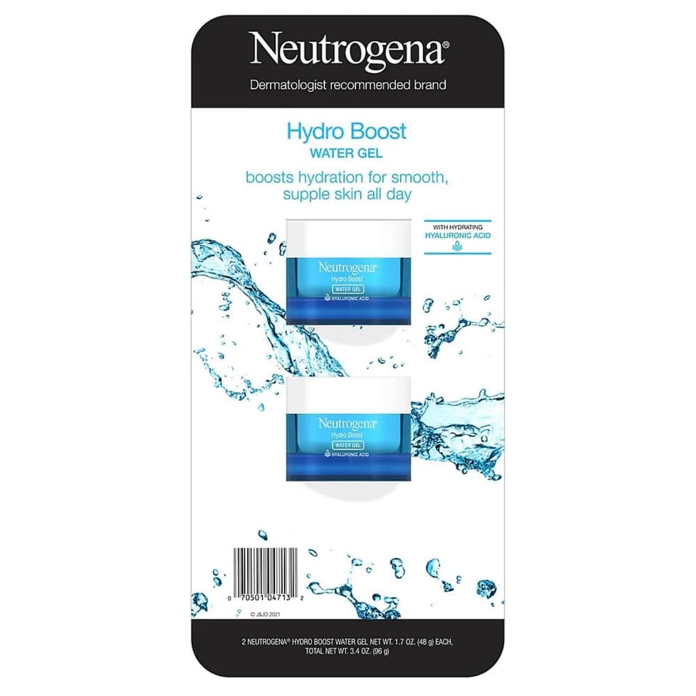 Hidratante Neutrogena Hydro Boost Ácido Hialurônico 50 mL, 2 pacotes