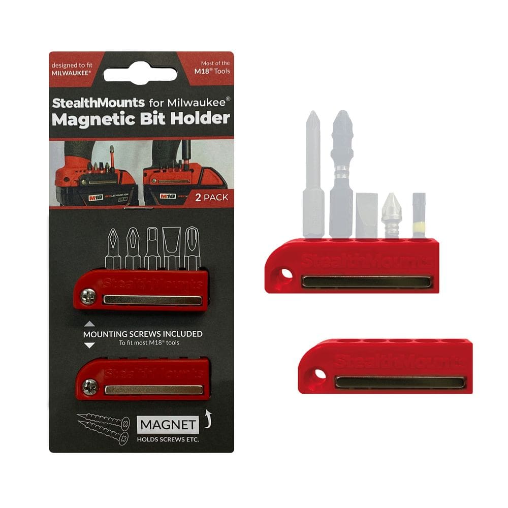 Suporte magnético de brocas StealthMounts para Milwaukee M18, pacote com 2