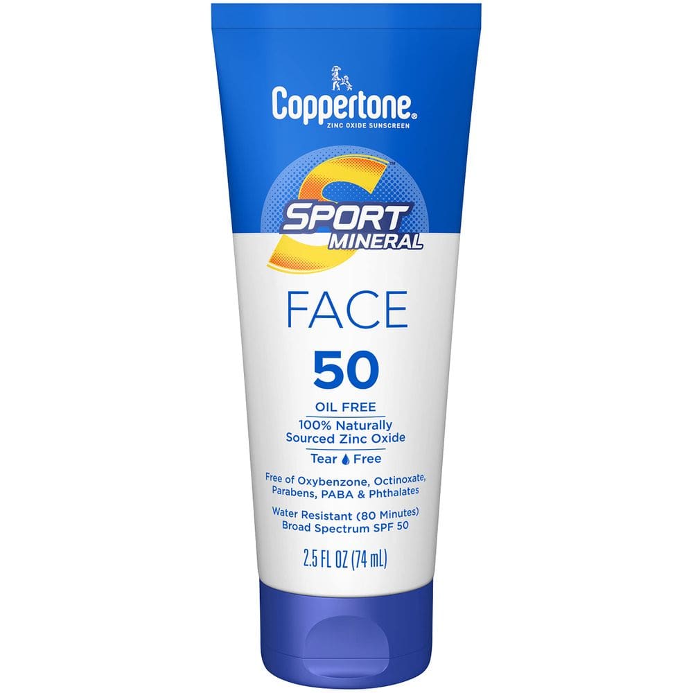 Protetor solar Coppertone Sport Mineral Face SPF 50 75ml