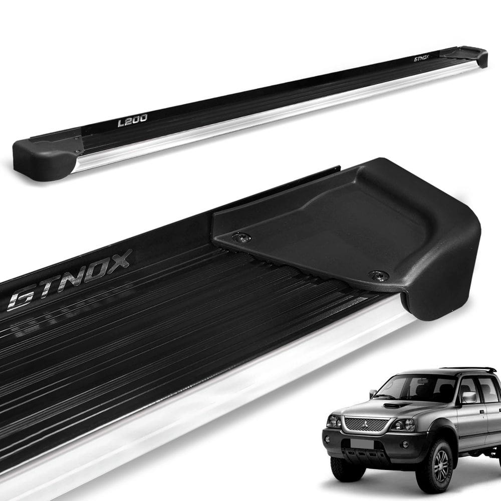 Estribo Lateral L200 Sport Outdoor 2004 a 2012 Alumínio Pret