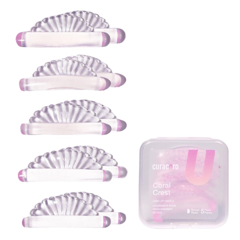 Lash Lift Shields Curacoro, 10 unidades/5 tamanhos de varetas de elevação de cílios