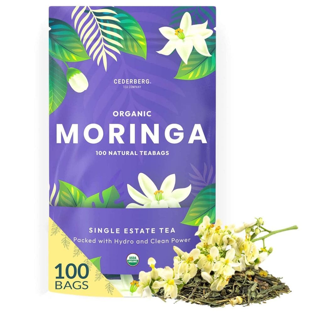 Chá de ervas Cederberg Tea Company Organic Moringa 100 sacos