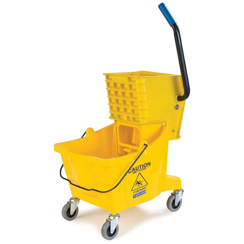 Balde Profissional 26 Litros com Espremedor Lateral Carlisle Amarelo